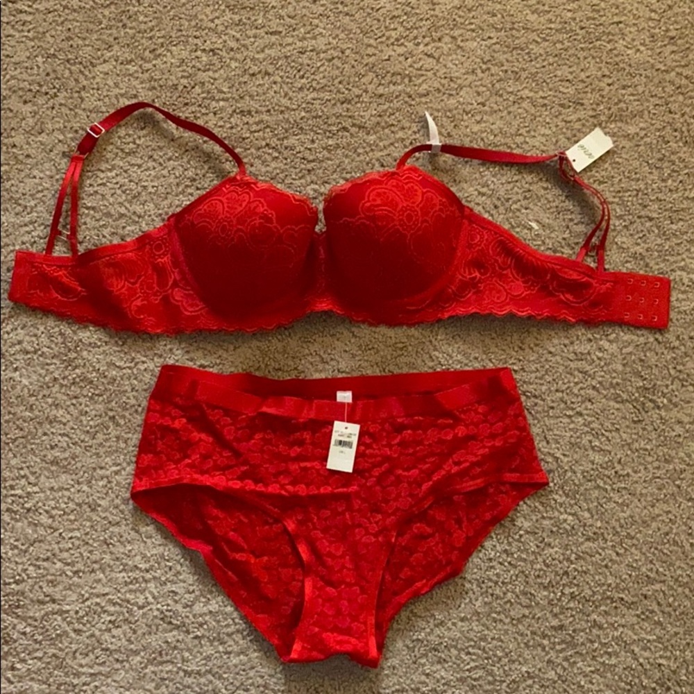 New Aerie Set - Balconette 34D, Rudolph panties